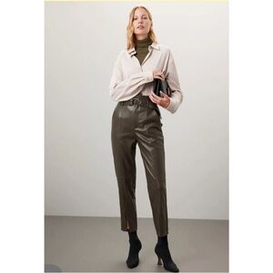 Marissa Webb x RTR Olive Split Hem Pants, Size: 4